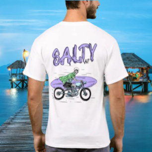 Camiseta Motocicleta Esqueleto por Salty AF