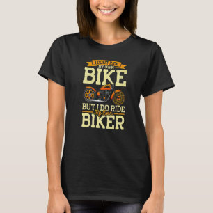 Camiseta Motocicleta, eu passo meu Namorada de Biker
