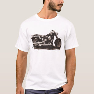 Camiseta Motocicleta gorda clássica do menino