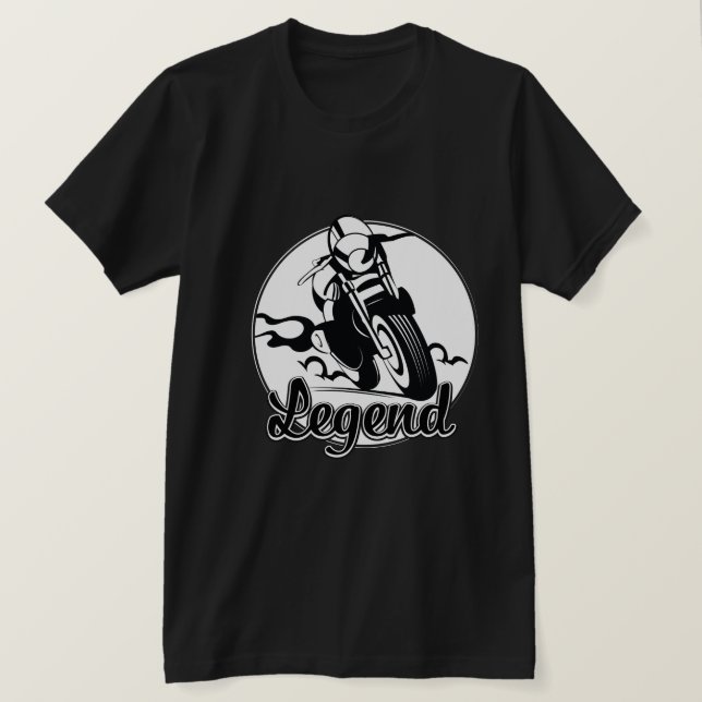 Camiseta Motocicleta Legend (Frente do Design)