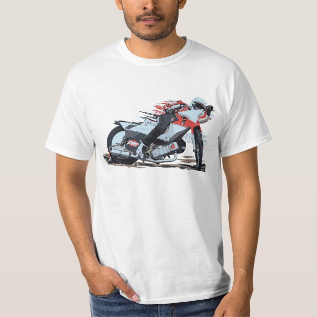 Camiseta Motocicleta lisa #5 de competência da trilha & do (Frente)