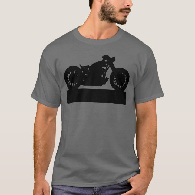 Camiseta Motocicleta negra (Frente)