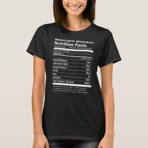Camiseta Motocicleta - Nutrição Mecânica Fala Engraçado