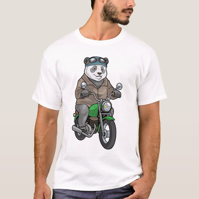 Camiseta Motocicleta Panda (Frente)