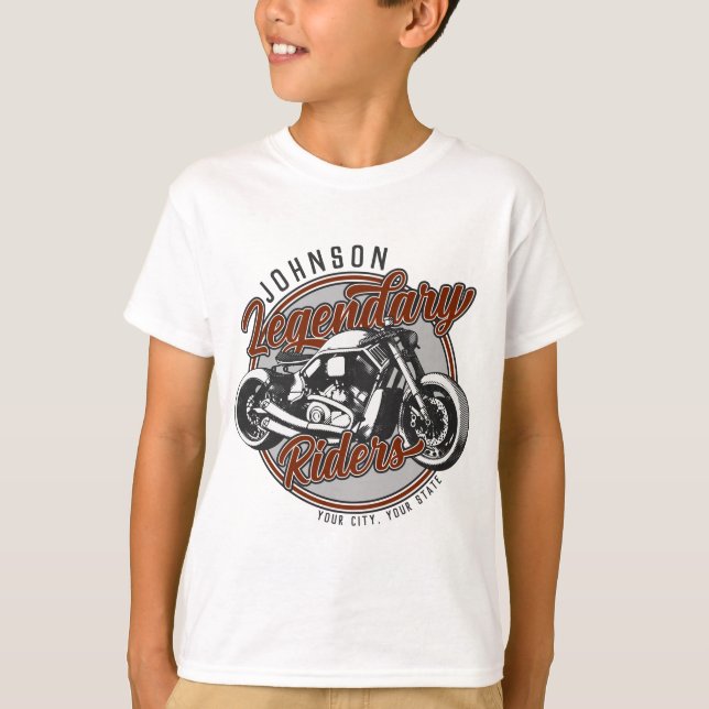 Camiseta Motocicleta Personalizada Piloto Lendário Motoquei (Frente)