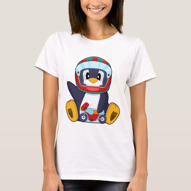 Camiseta Motocicleta Pinguim (Frente)
