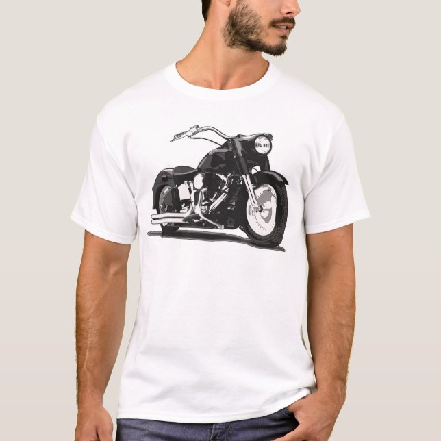 Camiseta Motocicleta preta (Frente)