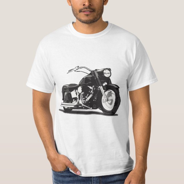 Camiseta Motocicleta preta (Frente)