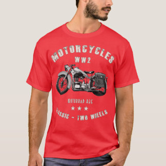 Camiseta Motocicleta R35 Retro Vintage Motocicleta WW2