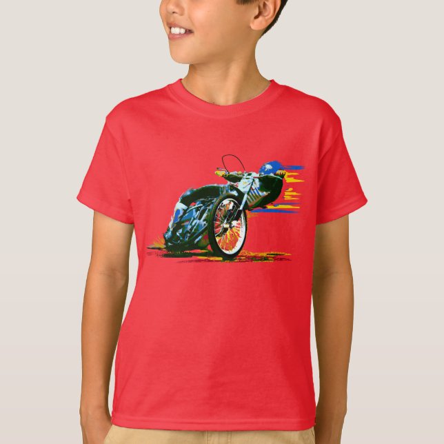 Camiseta Motocicleta rápida e incrível (Frente)