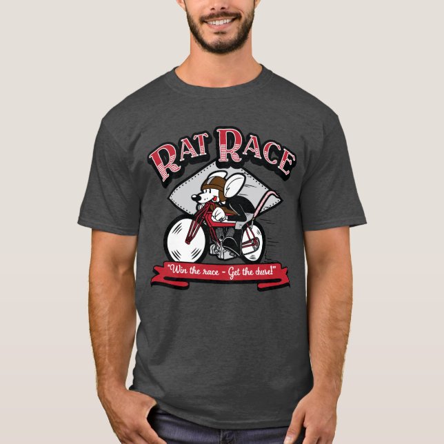 Camiseta Motocicleta retro "competição desenfreada " dos (Frente)