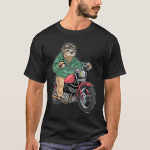 Camiseta Motocicleta Sloth