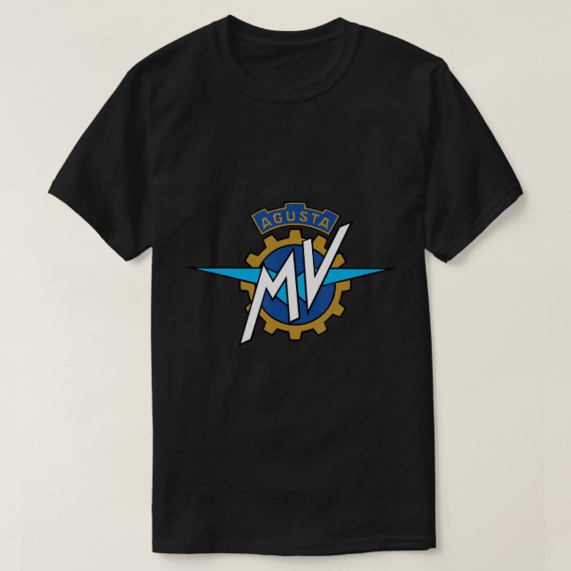 Camiseta Motocicleta T-Shirt MV Agusta (Frente do Design)