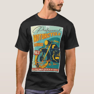 Camiseta Motocicleta Vintage retro poster art