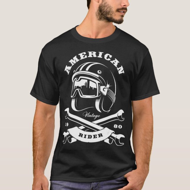 Camiseta Motocicletas americanas distantes mulheres (Frente)