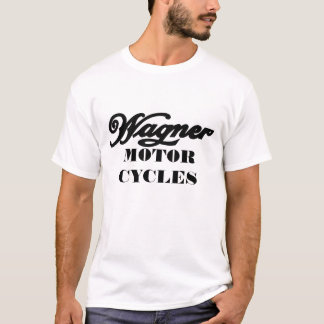 Camiseta Motocicletas de Wagner do logotipo do vintage