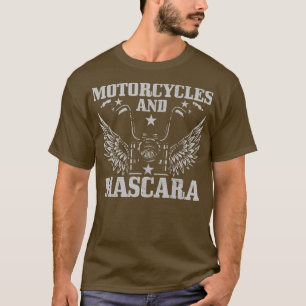 Camiseta Motocicletas E Menina De Rímel Engraçada Vi