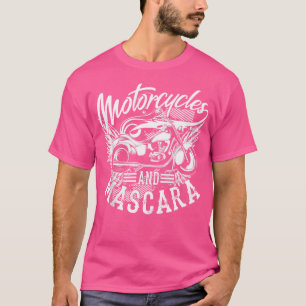 Camiseta Motocicletas E Motor De Maquiagem De Arte Mascara