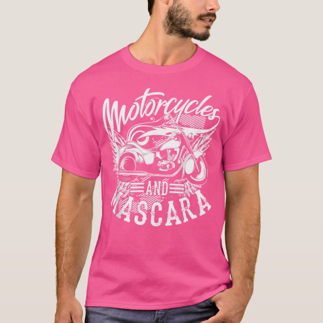 Camiseta Motocicletas E Motor De Maquiagem De Arte Mascara (Frente)