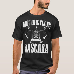 Camiseta Motocicletas legal E Rímel Para Mulheres Makeu