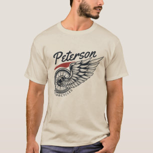 Camiseta Motocicletas Personalizadas Pneu Voador Loja de Mo