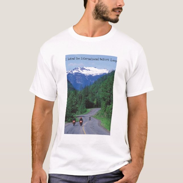 Camiseta Motociclismo o laço cénico de Selkirk (Frente)
