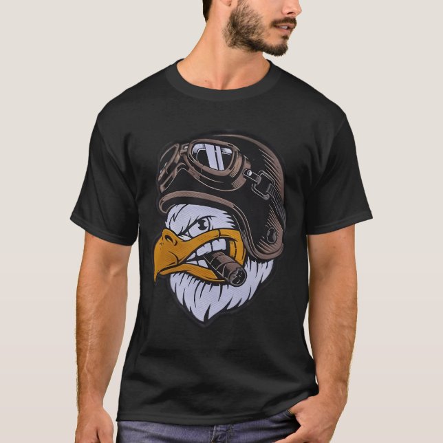 Camiseta Motociclista Águia (Frente)