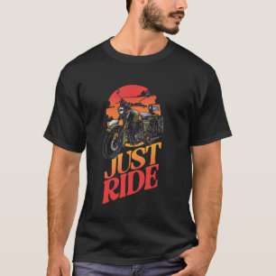 Camiseta Motociclista Clássico de Moto Apenas Andar