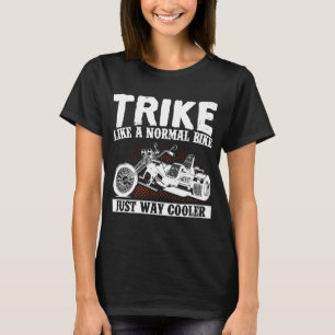 Camiseta Motociclista como uma bicicleta normal