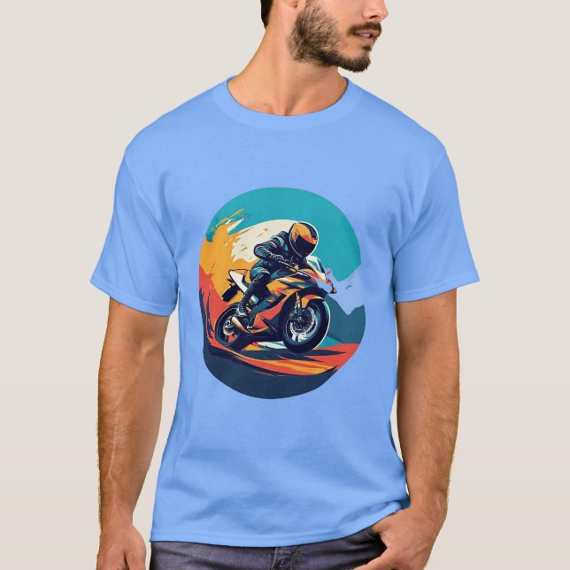 Camiseta Motociclista Correndo (Frente)