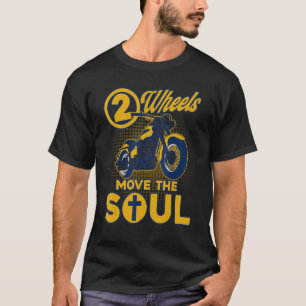 Camiseta Motociclista Cristão de Moto 2 Rodas Mexem a Alma