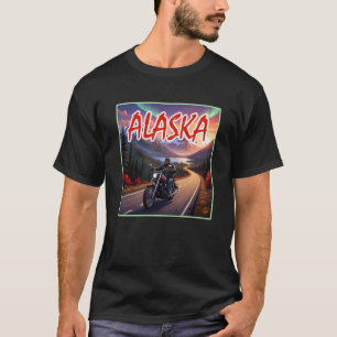 Camiseta Motociclista de Viagem pela Alaska