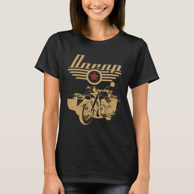 Camiseta Motociclista externa Dnepr (Frente)