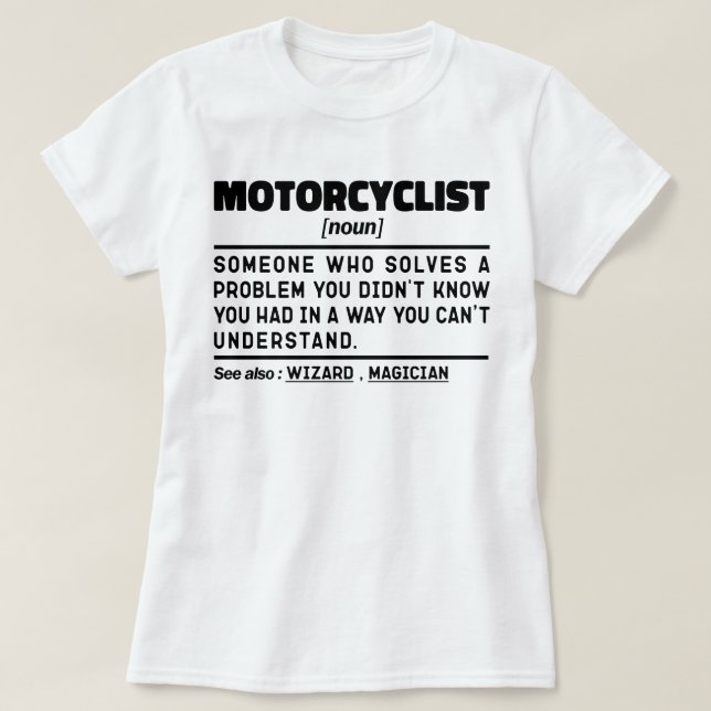 Camiseta Motociclista Noun Motociclistas (Frente do Design)