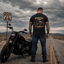 Camiseta Motociclista Patriótico dos 250 anos da América