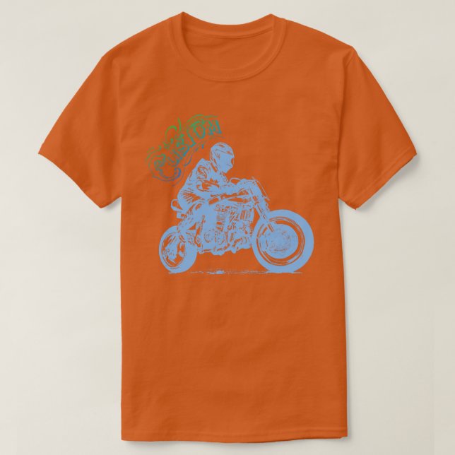 Camiseta motociclista personalizada (Frente do Design)