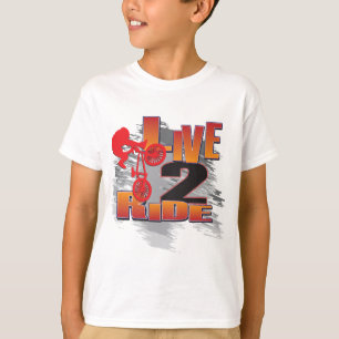 Camiseta Motociclista vivo do passeio 2 BMX