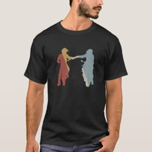 Camiseta Motociclistas: Fist Bump Retro Style Vintage 1