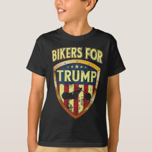 Camiseta Motociclistas para trump presente engraçado de mot