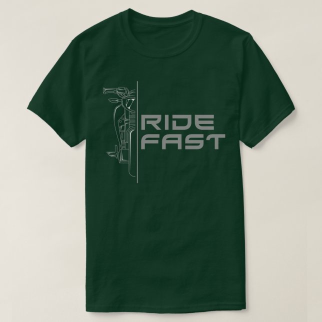 Camiseta Motociclo com aceleração mais rápida (Frente do Design)
