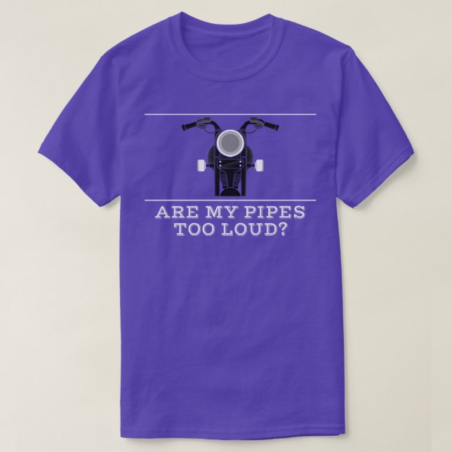 Camiseta Motociclo com escape alto (Frente do Design)