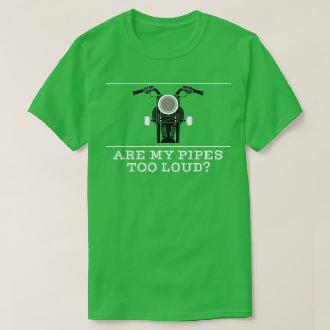 Camiseta Motociclo com escape alto (Frente do Design)