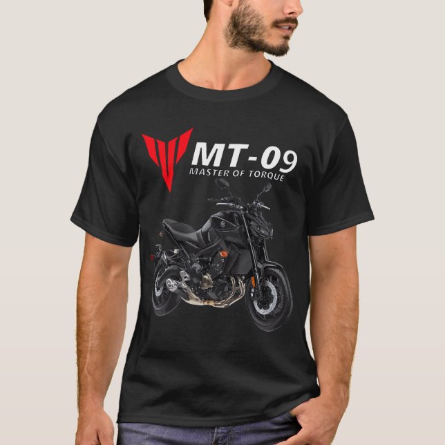 Camiseta Motociclo Preto Mt-09 (Frente)