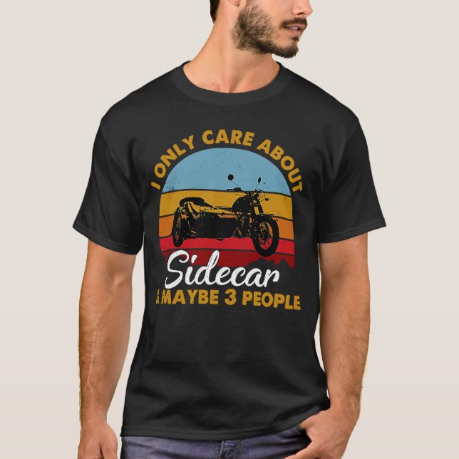 Camiseta Motociclo Sidecar Sunset Style (Frente)