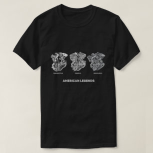Camiseta Motociclo Vtwin Da Cabeça De Cabeça De Cabeça D