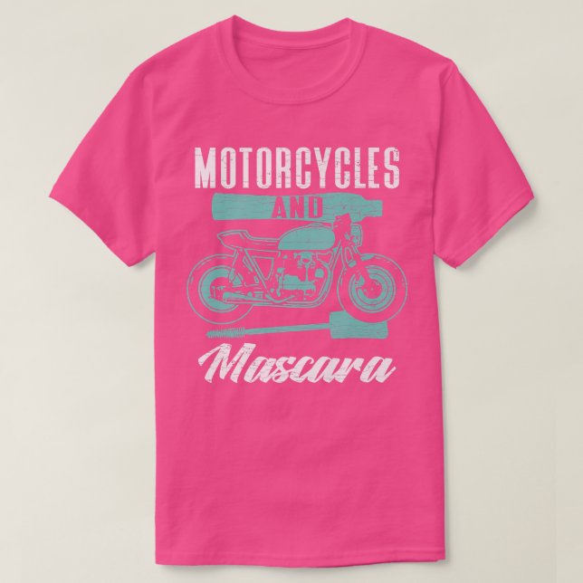 Camiseta Motociclos Biker E Biqueio De Mascara 209 (Frente do Design)