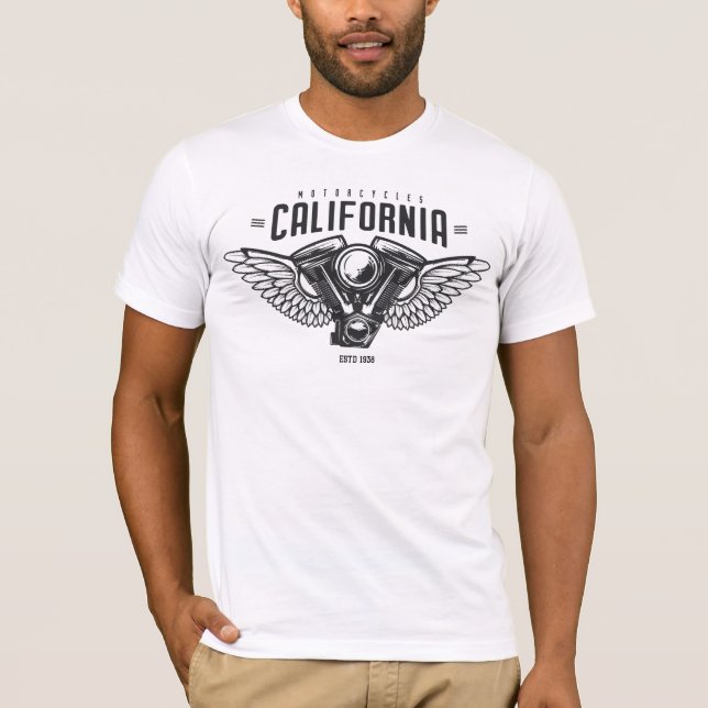 Camiseta Motociclos da Califórnia (Frente)
