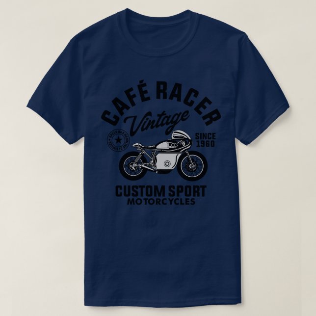 CAMISETA MOTOCICLOS DE CAFE RACER (Frente do Design)