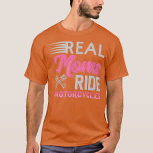 Camiseta Motociclos De Mães Real, Presente Para Biker Mãe 1