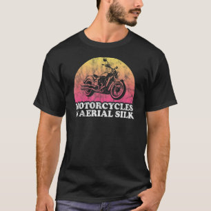 Camiseta Motociclos de moto e de seda aérea